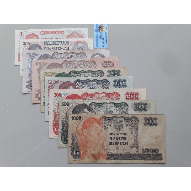 uang original 1-1000 sudirman 1968