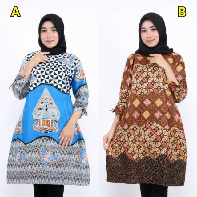 Terlaris SERUT GENES JELITA TUNIC NAVBOR YELBOR WHITBOR CREAMBOR TUNIK BATIK MODERN HRB030 DOLBI DOB