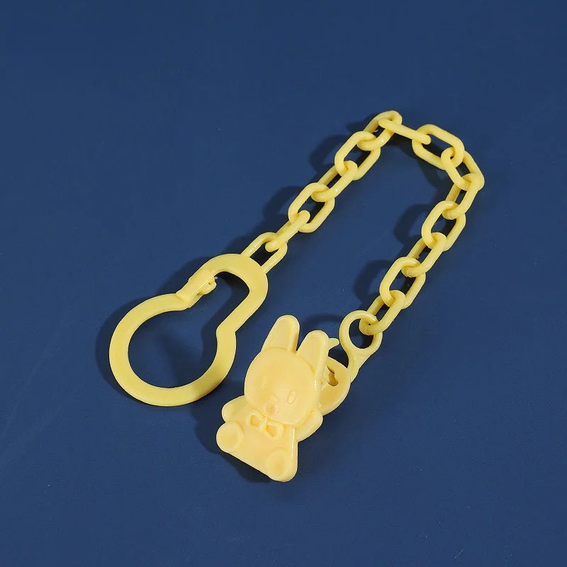 (Pimenova) Rantai dot bayi Tali gantungan empeng baby rantai teether bayi Klip Rantai Penjepit Dot Bayi-Kuning
