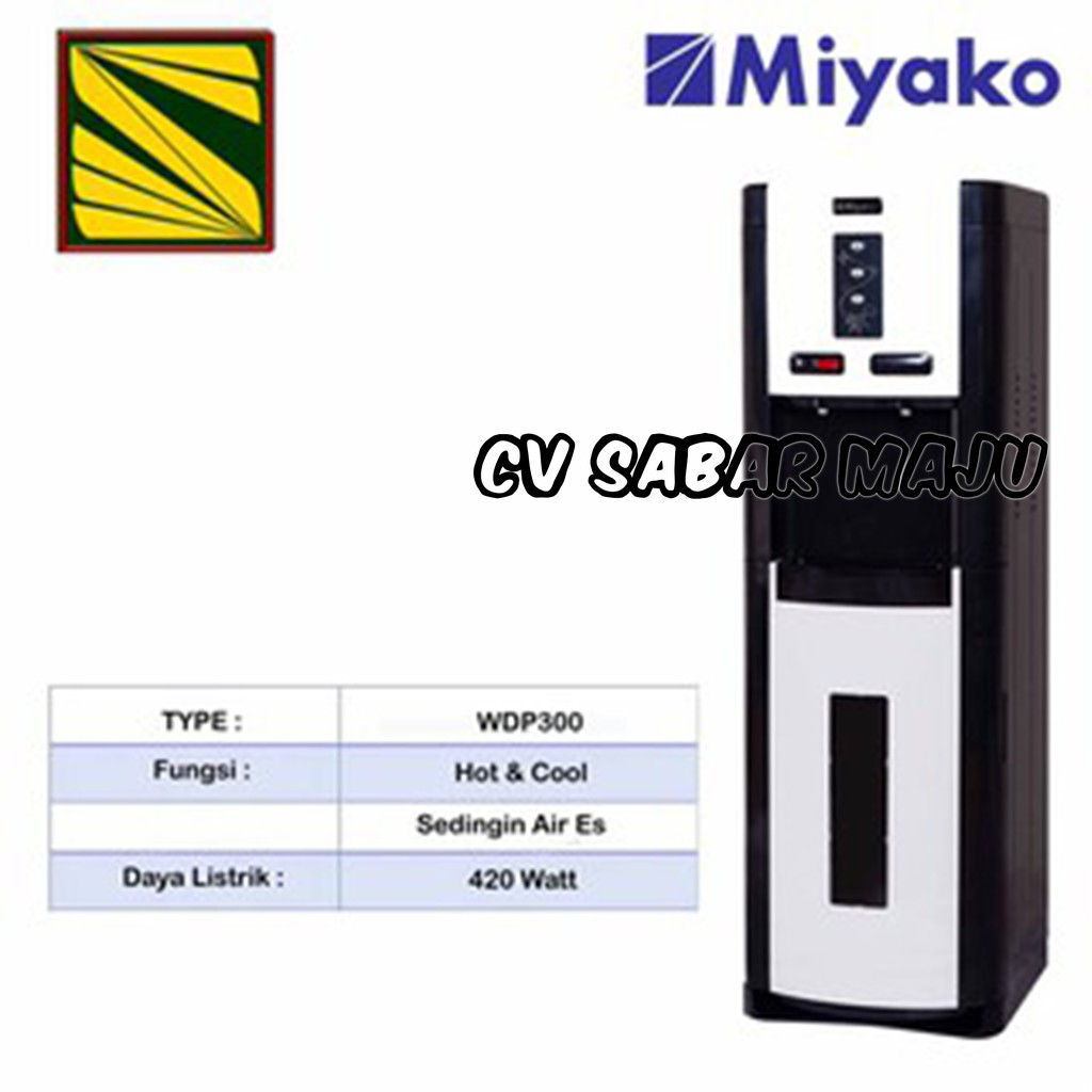 Dispenser Miyako WDP 300  [Hot & Cool] dan WDP 200 [Hot & Normal] & Wd 389 Hc HOT DAN COOL  ( Galon Atas )-2