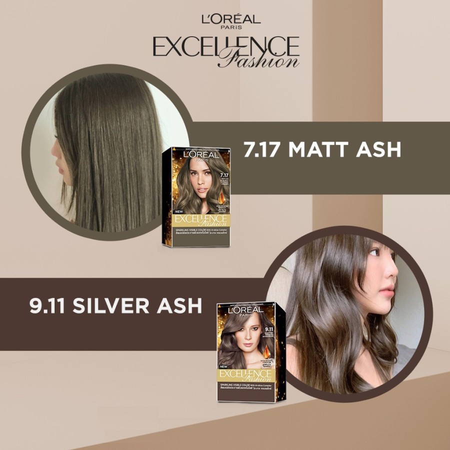 ★ BB ★ Loreal Paris Excellence Fashion Hair Color Ash - L'OREAL