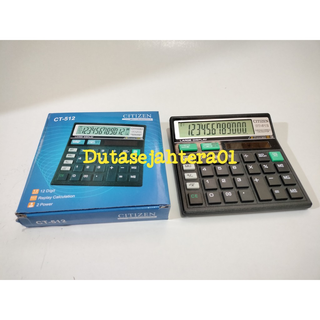 

KALKULATOR CITIZEN CT-512 DS