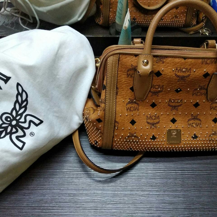 Tas MCM asli bowling bag