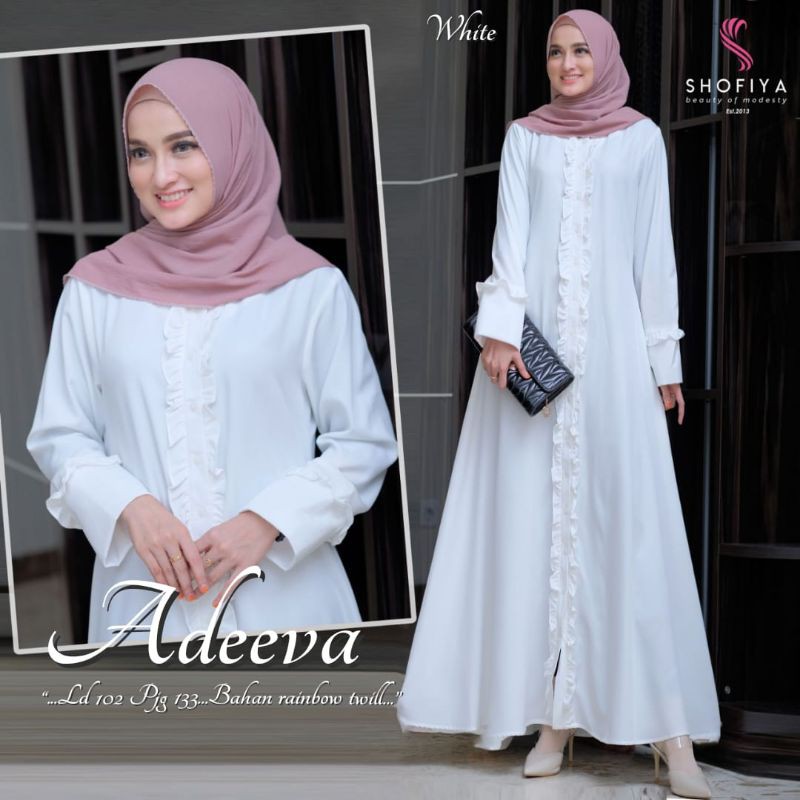 ADEEVA DRESS /gamis syar'i wanita/dress wanita/baju gamis wanita muslimah