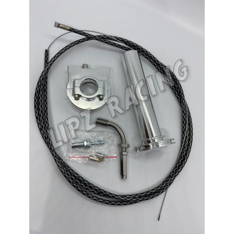 Slongsong Gas spontan Full Cnc Dan 1 Kabel Gas Serat Karbon  Universal