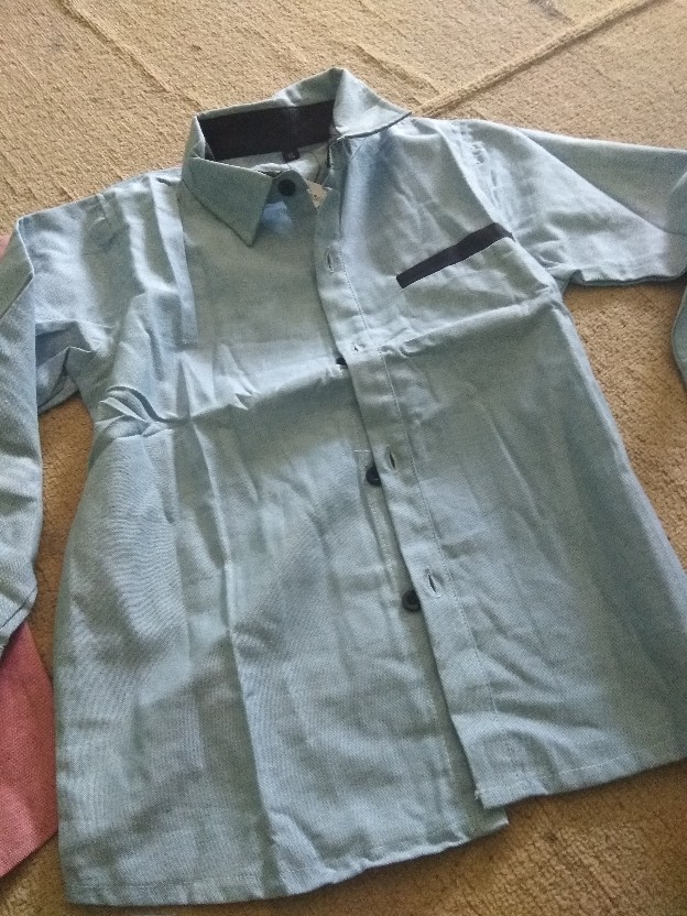 Kemeja Anak Oxford - Kemeja Lengan Panjang - Kemeja Polos Anak  1-9tahun Mvin