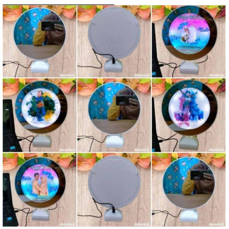 Magic Mirror | Bingkai Foto | Cermin Foto | Lampu Tidur | Lampu Hias | Kado Hadiah Spesial