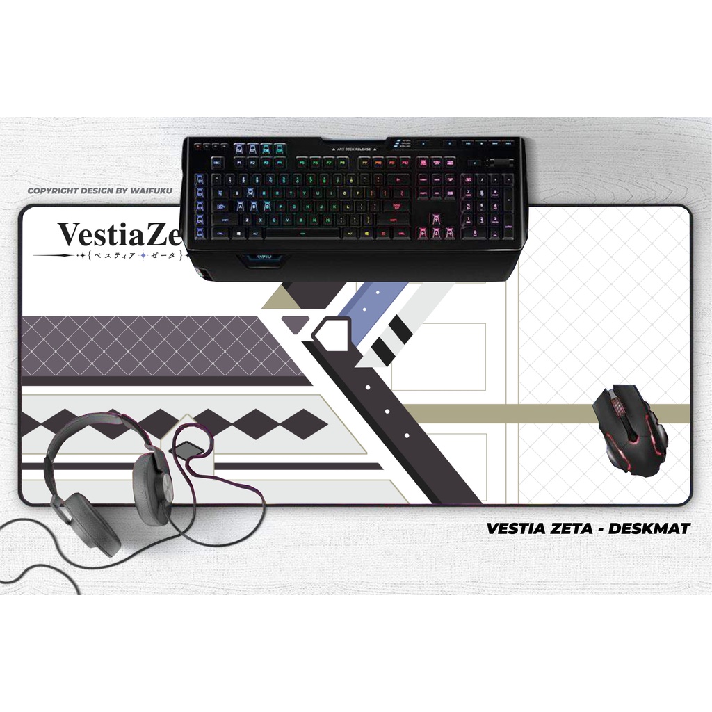 Deskmat / Mousepad Hololive Indonesia - Vestia Zeta
