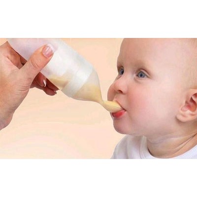 BABY SAFE - BOTTLE SPOON SOFT SEQUEEZE (JP029) / BOTOL SENDOK MAKAN BAYI / MPASI