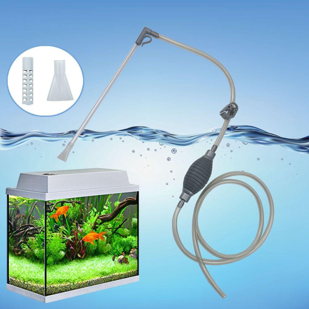 Nickolas1 Alat Pembersih Air Semi Otomatis Dengan Nozzle Filter Tangki Ikan Pompa Udara Aquarium Cleaner Cleaning Aksesoris Aquarium Siphon