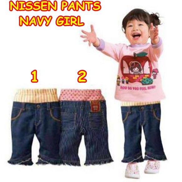 Nissen Pants navy girl / Celana anak perempuan