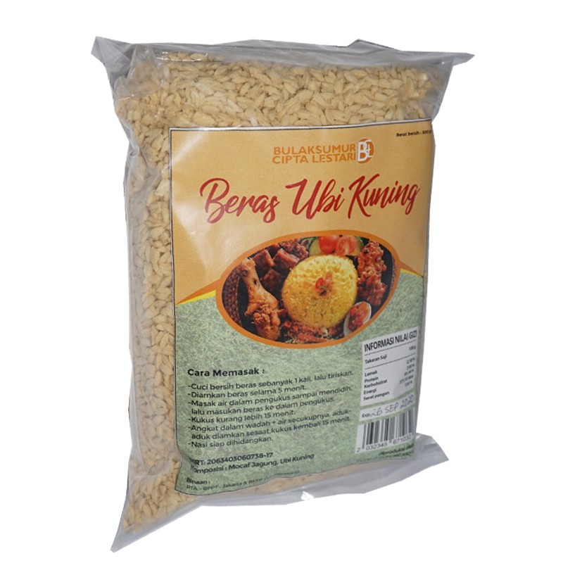 

Beras Analog Ubi Kuning 500gram- Makanan Sehat