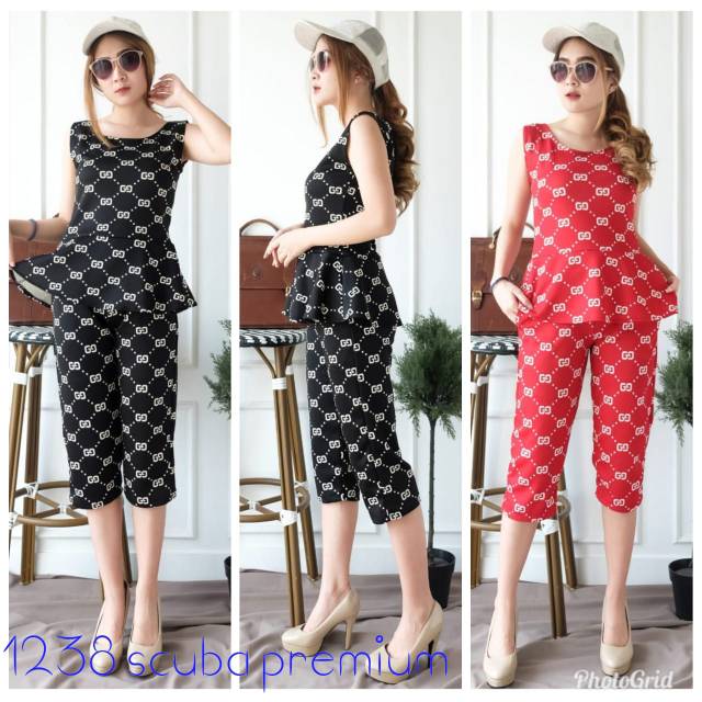 Baju setelan gucci fashion wanita terbaru kekinian