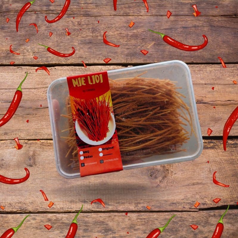 

[TERMURAH] Mie Lidi Box 500ml Isi Full