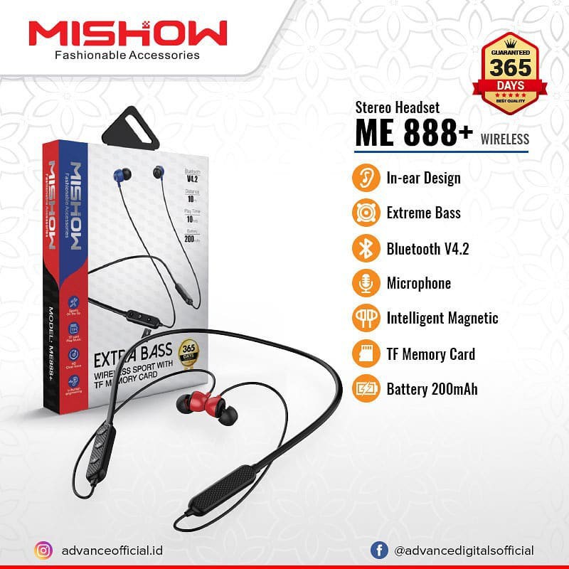 HANDSFREE BT ADVANCE MISHOW ME888 PLUS