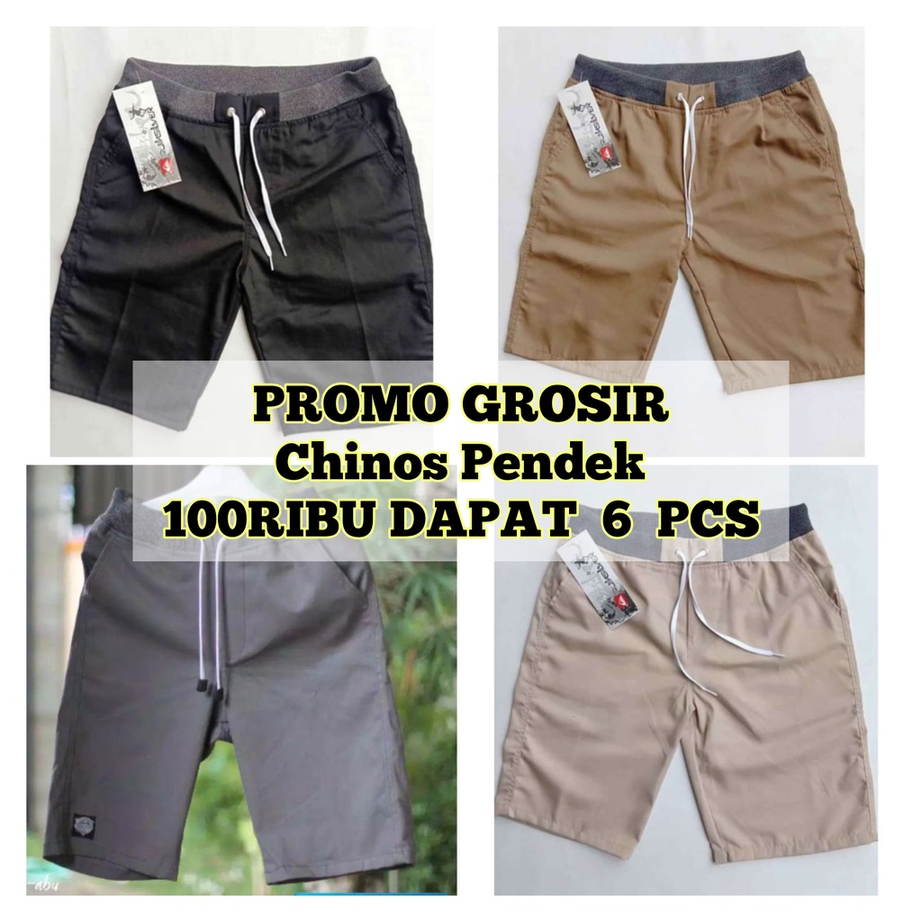 GROSIR CELANA CHINOS PENDEK TERMURAH - Chino Pendek dewasa bisa COD