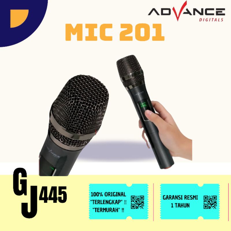 Mikrofon Advance Mic 884 101 102 103 201 301 401 100% Original dan Garansi Resmi 1 tahun