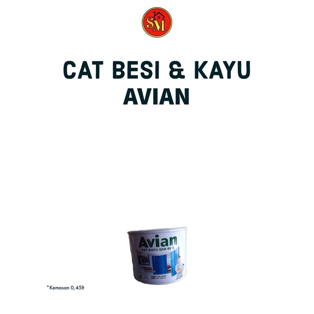 Cat kayu dan besi Avian 1/2kg / 0,5kg
