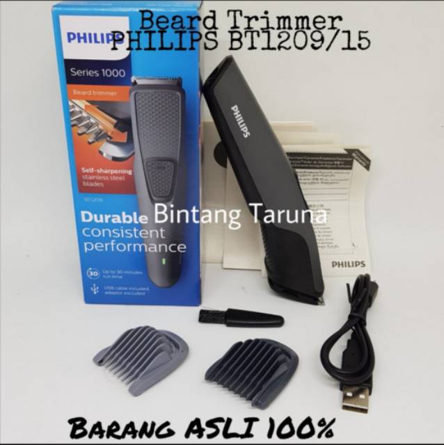 BeardTrimmer Philips BT1209 Alat Cukur Jenggot Philips BT1209/15