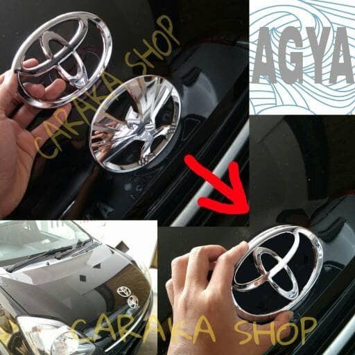 Emblem Toyota Depan Agya - Pengganti Emblem Bawaan