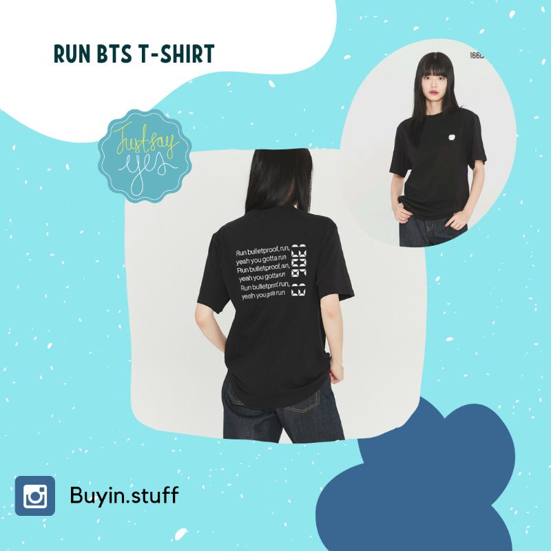 RUN BTS BANGTAN PROOF KAOS T SHIRT