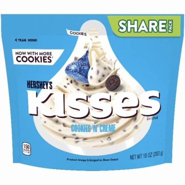 

HERSHEY'S KISSES COOKIES N CREME 283 GR Cokelat Impor USA
