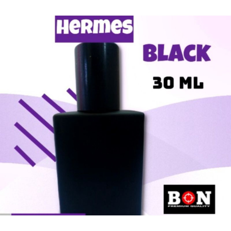 botol Hermes 30 ml pres hitam / botol parfum