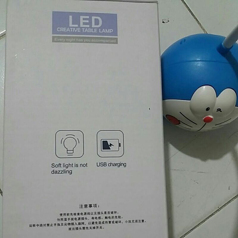 Lampu Meja Belajar Doraemon|Lampu Tidur Hello Kitty|LED Creative Table Lamp