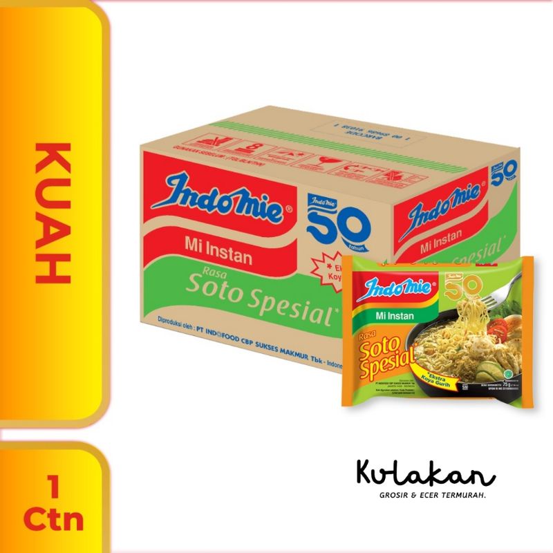 

1 Dus Isi 40 Pcs - Indomie Kuah Soto Spesial