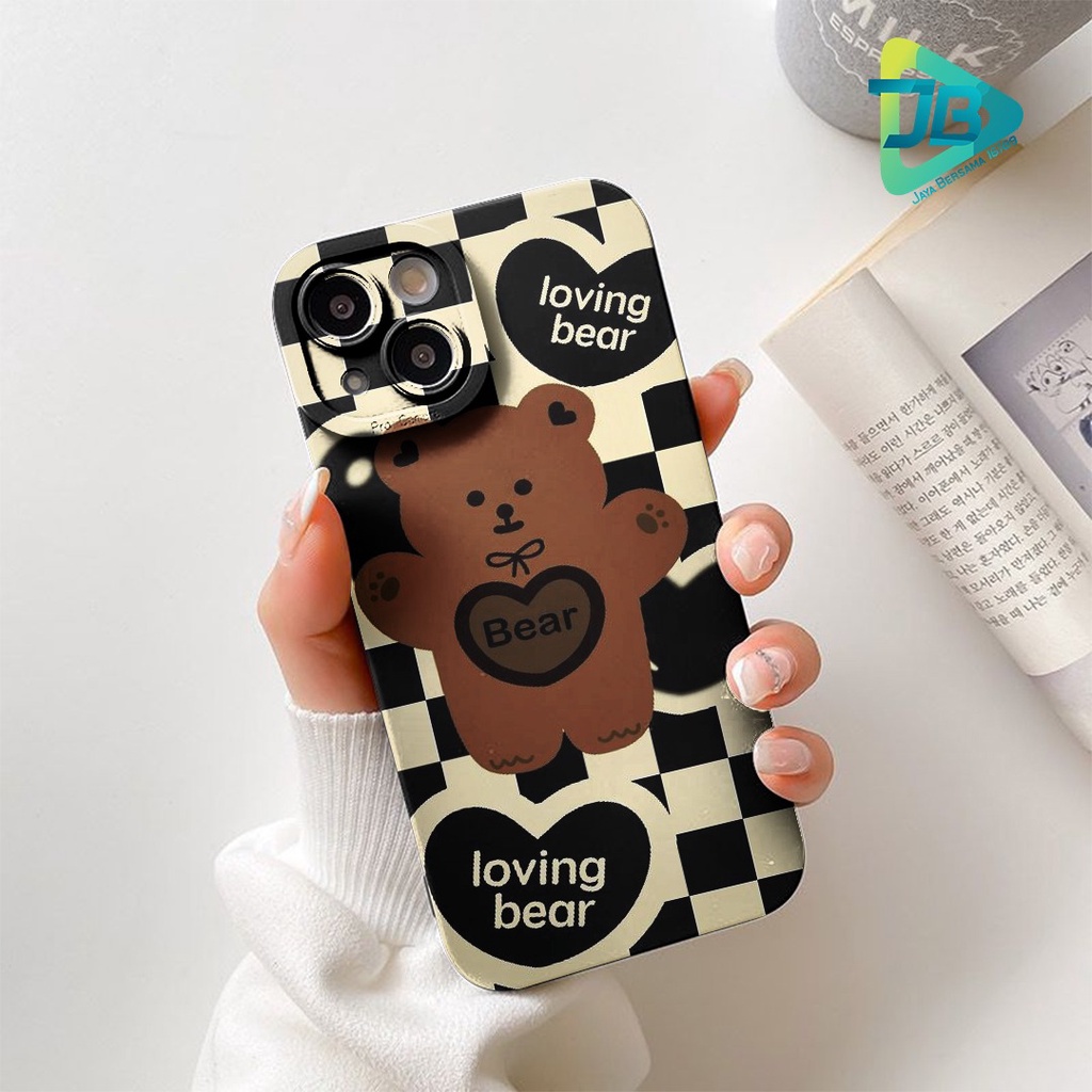 SOFTCASE PROCAMERA CUSTOM LOVELY BEAR OPPO VIVO SAMSUNG REALME XIAOMI IPHONE INFINIX FOR ALL TYPE JB5756