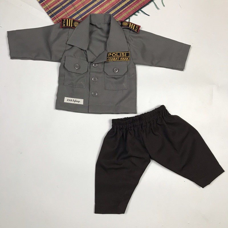 SERAGAM POLISI NEWBORN KOSTUM POLISI NEWBORN BAJU POLISI NEWBORN BAJU POLISI BAYI NEWBORN PROPS