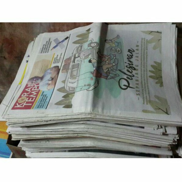 

koran tabloid bekas per kilo kiloan 1 kilogram