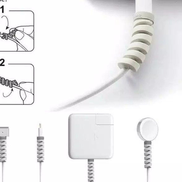 [Eike] - Pelindung Ujung Kabel Charger hp / Penguat ujung kabel charger hp / Pelindung ujung Kabel Charger Spiral fleksibel / Pelindung Ujung kabel