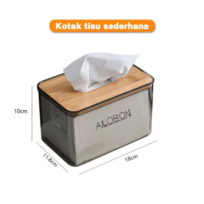

MURAH Alobon Kotak tissue transparan modern - Tissue-SEDANG