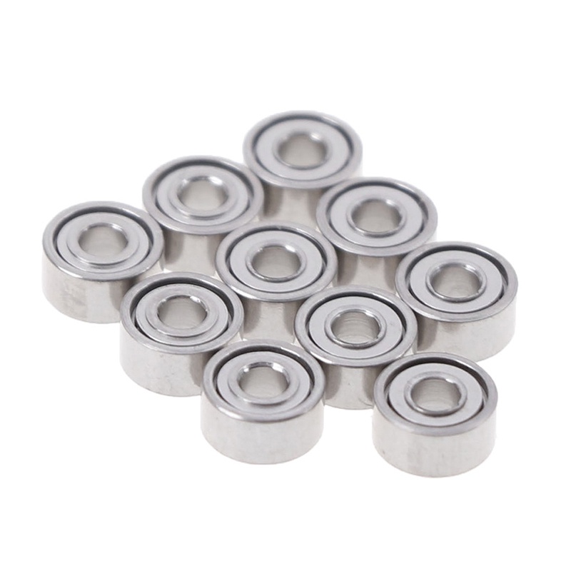 Deid 10Pcs 681XZZ Bola bearing Miniatur Ukuran 1.5x4 X 2mm Untuk Fidget spinner