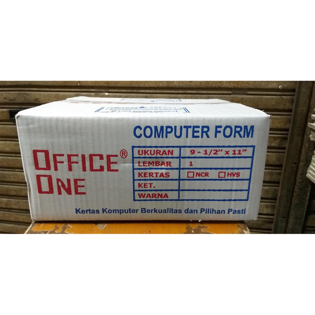 

Continous Form 91/2 x 11 1 ply / 1ply bagi 2 OFFICE ONE