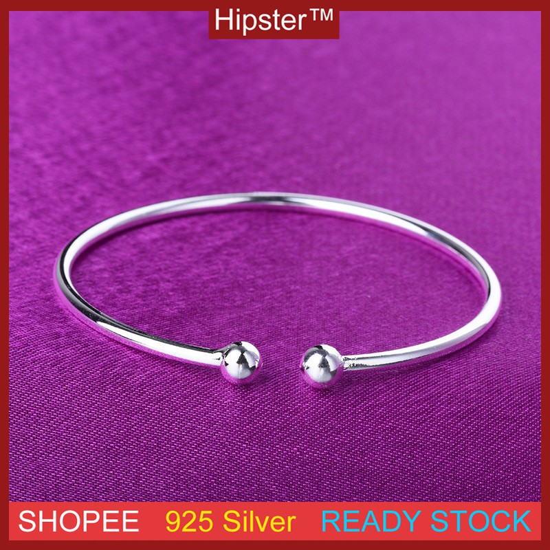 S925 Sterling Silver Bracelet Design Joker Kepribadian Sederhana