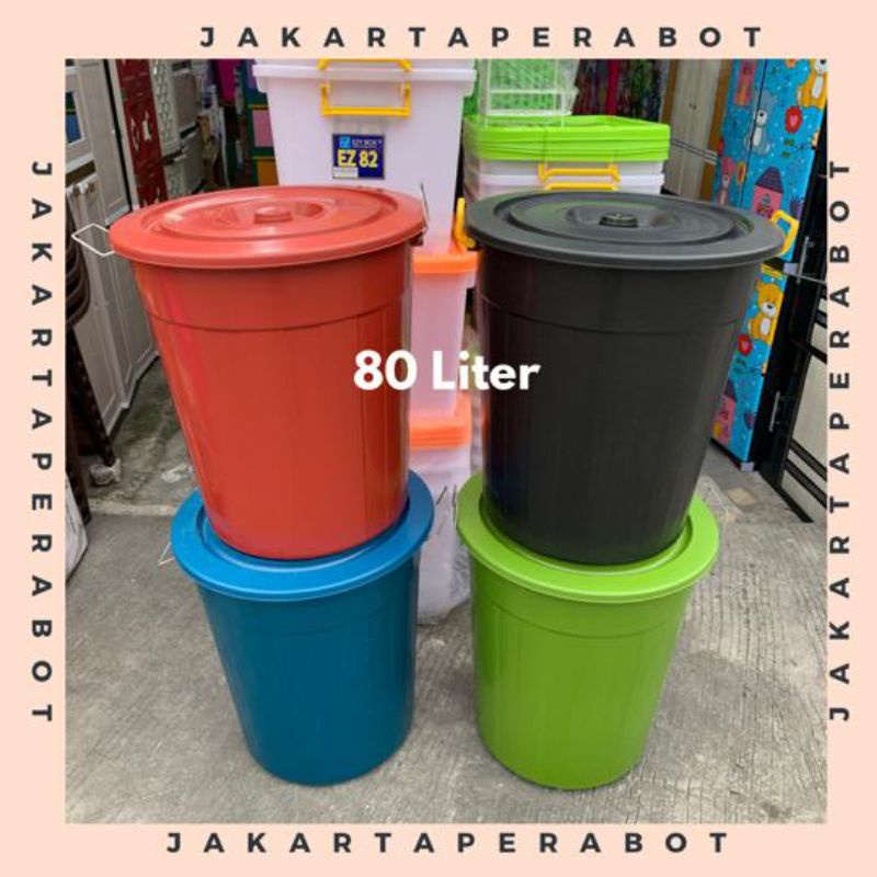 EMBER PLASTIK 80 LITER / EMBER PLASTIK BESAR / EMBER 80 LITER WARNA / EMBER AIR PLASTIK MURAH