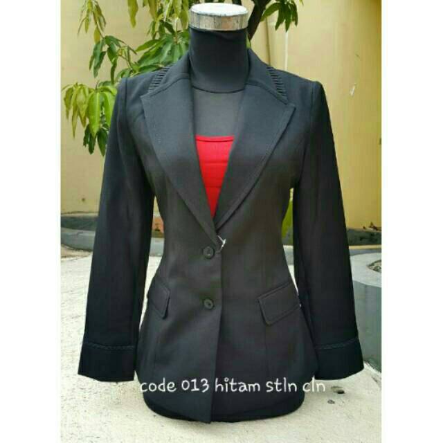 RESTOK LAGI CODE 013 JAS HITAM BLAZER WANITA eksekutif karir/kerja/kantor/Bank,Teller elegan,keren