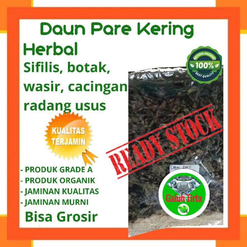 

DAUN PARE KERING 250 GRAM - MOMORDICA CHARANTIA - MURNI - JSR - REMPAH