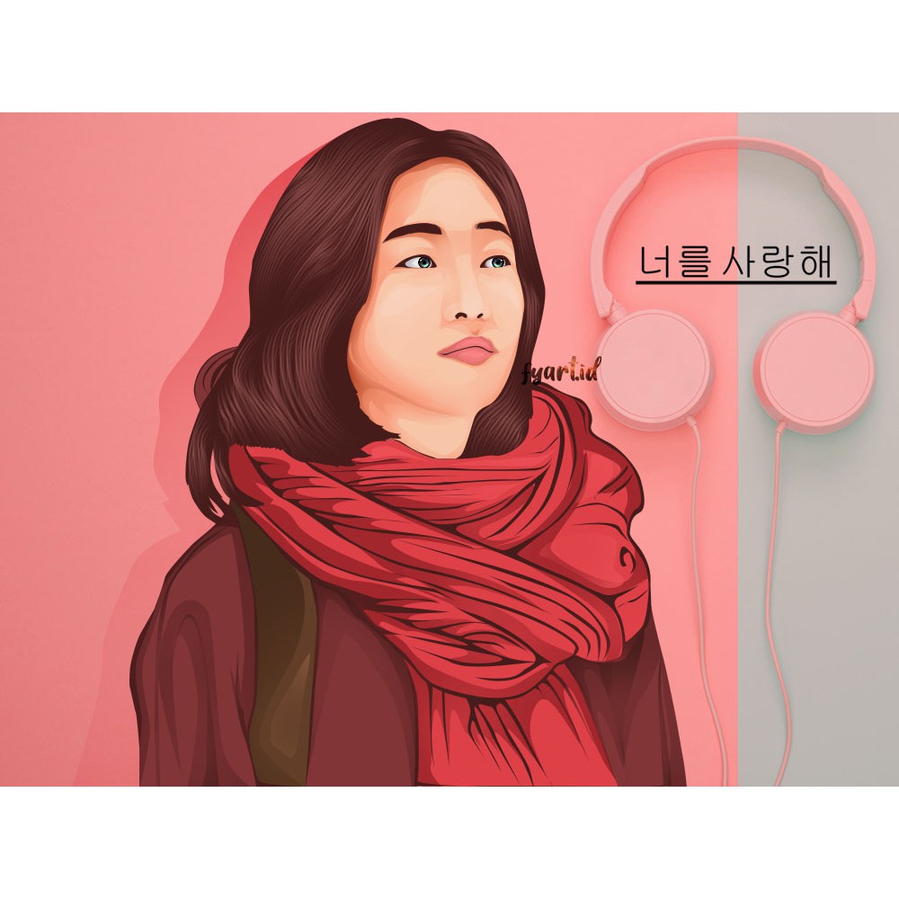 Vektor Wajah / Karikatur Wajah / Karikatur Wisuda / Kado Wisuda / Hadiah Karikatur / Ilustrasi Wajah