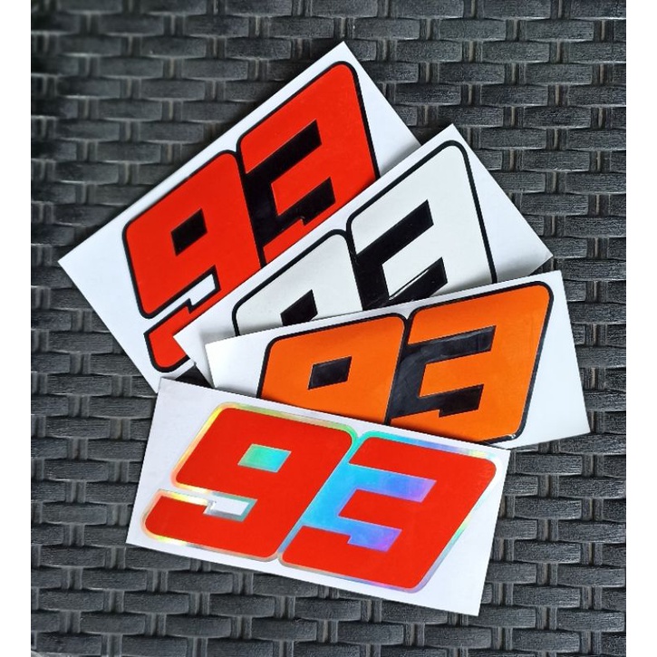 sticker angka stiker cutting marques sticker angka 93