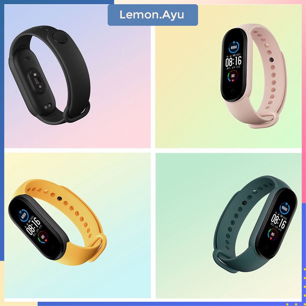 Tali Strap Silicon Replacement Gelang Xiaomi Mi Band 5 6