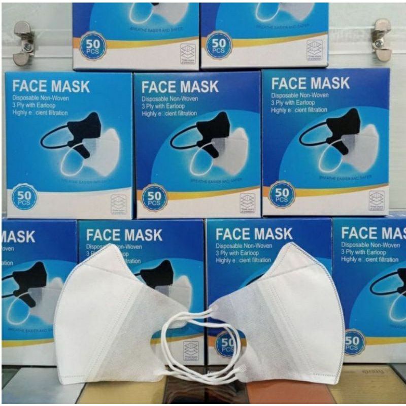 Masker duckbill 3ply duckbil face mask dukbil medis 1 box 50pcs