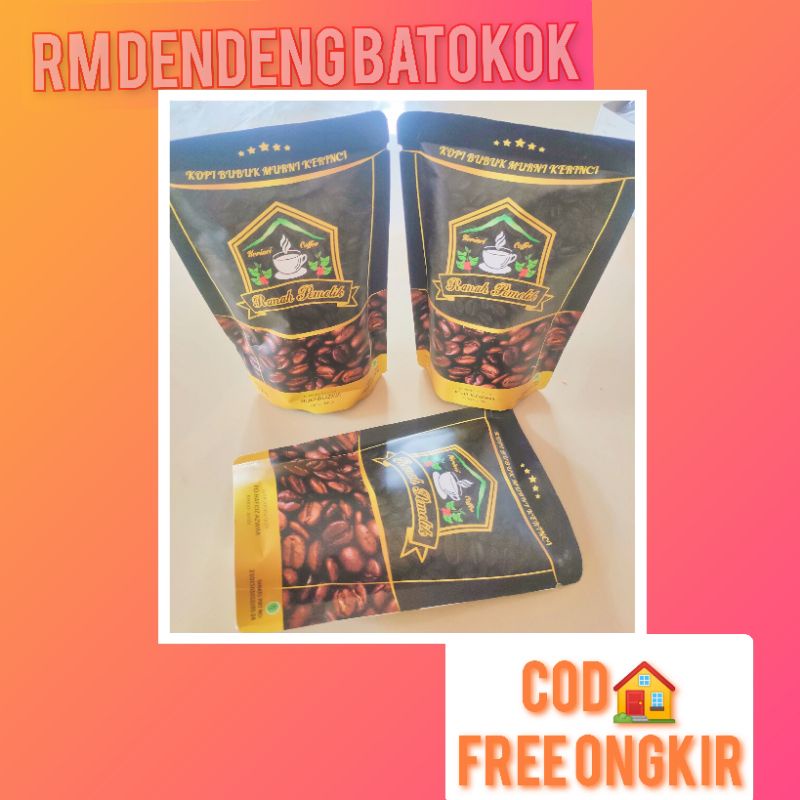 

[COD] Kopi Hitam Robusta Kerinci 100gr | Kopi Bubuk Murni Kerinci Ranah Pemetik