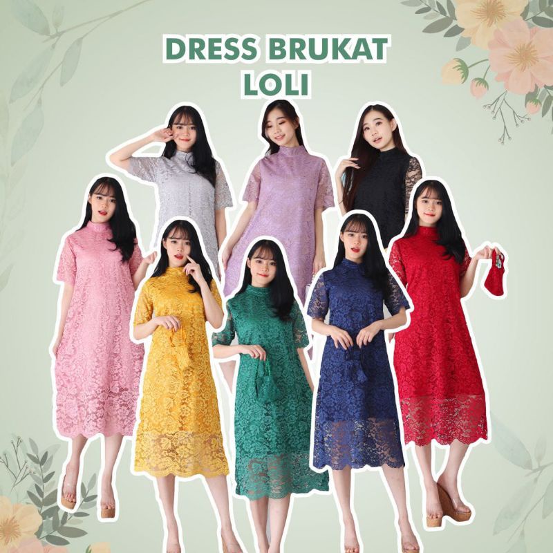 DRESS BRUKAT PESTA KONDANGAN LOLI