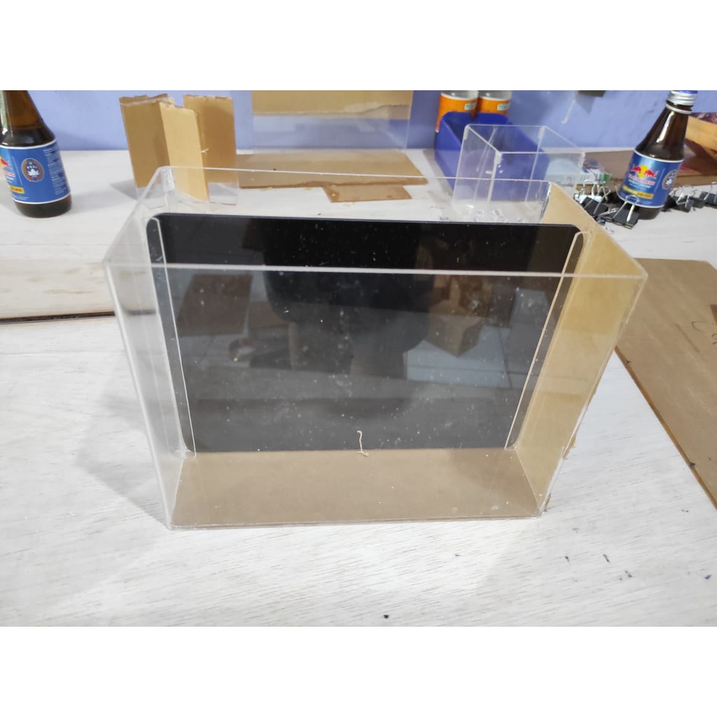 Aquarium cupang sekat bahan akrilik ukuran 20 x 10 x 15