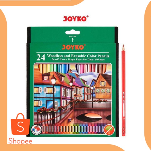 

Dijual PENSIL WARNA JOYKO 24W ERASABLE CP115 18thM accessories Murah