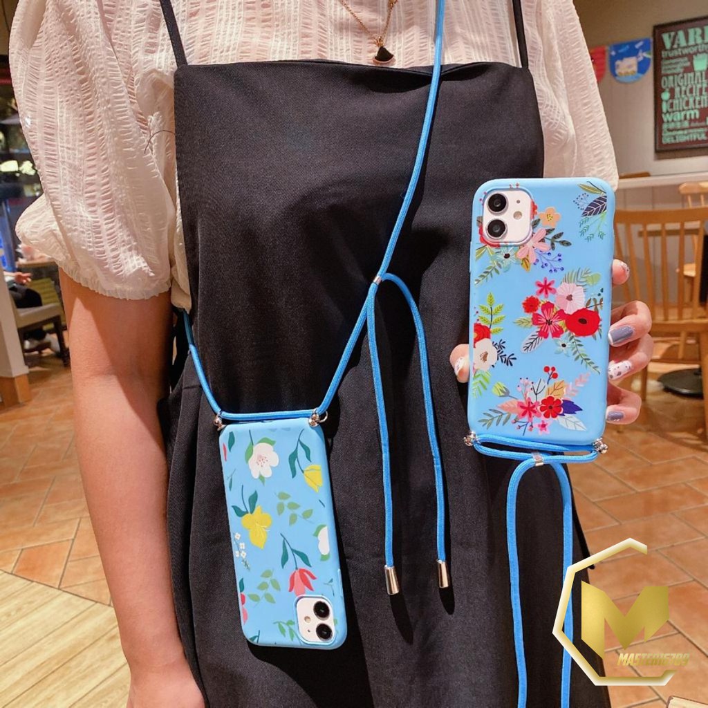 SS179 CASE SLINGCASE LANYARD BUNGA OPPO A1K A37 NEO 9 A71 A83 A39 A57 F7 F5 YOUTH MA1203