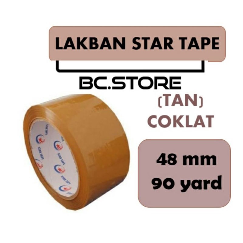 

LAKBAN ( 1 DUS ) 90 YARD X 48MM LENGKET STAR TAPE KUALITAS TERBAIK MURAH #lakban #isolasi #selotip